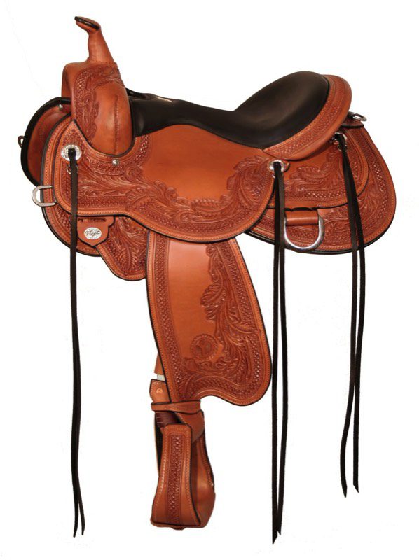 Pre-owned Bridle Saddle Two-way Bag In Brown